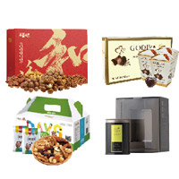 21NH新春1288型-百草味休闲年味礼盒+中粮福小满混合坚果礼盒（每月装）+小罐茶龙井茶礼盒+歌帝梵巧克力礼盒