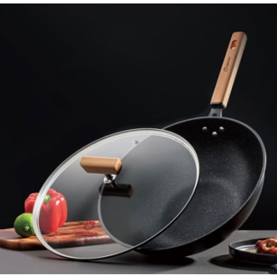 23ZQA8型-冷兔-耐铁铲不粘炒锅