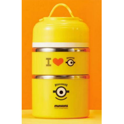 23ZQB2型-神偷奶爸小黄人保温双层便当盒